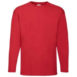 T-Shirt da Lavoro Fruit of The Loom Valueweight a Manica Lunga in Cotone 610380