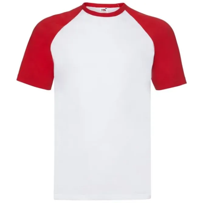 T-shirt da Lavoro Fruit of The Loom Baseball in Cotone a Girocollo FR610260