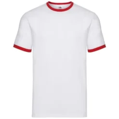 T-shirt da Lavoro Fruit Of The Loom Ringer in Cotone FR611680