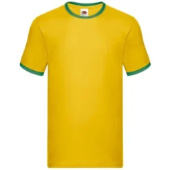 T-shirt da Lavoro Fruit Of The Loom Ringer in Cotone FR611680