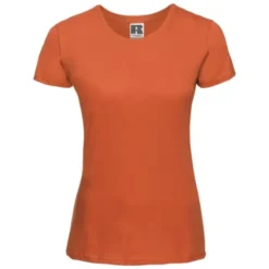 T-shirt Da Lavoro Slim T da Donna 100% Cotone Russell - JE155F