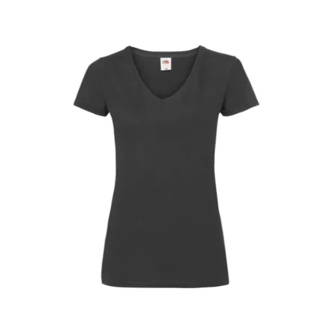 T-shirt da Lavoro Valueweight Ladies con Scollo a V Fruit Of The Loom - 613980