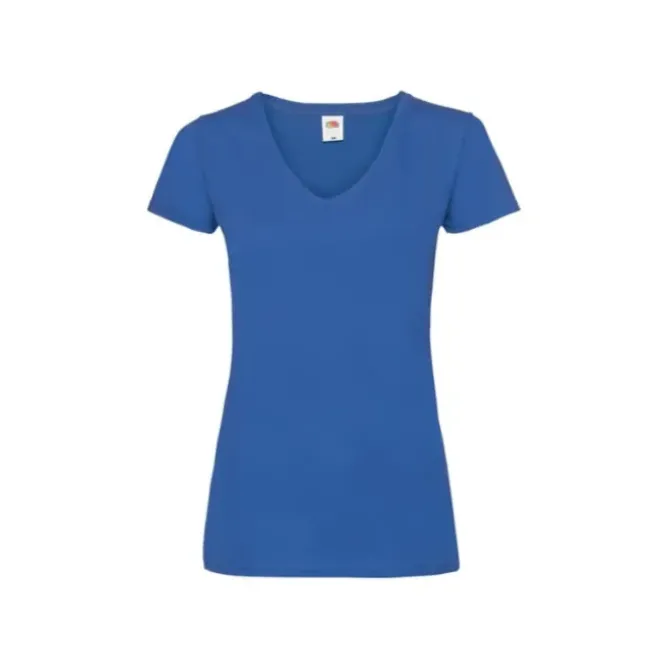 T-shirt da Lavoro Valueweight Ladies con Scollo a V Fruit Of The Loom - 613980