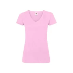 T-shirt da Lavoro Valueweight Ladies con Scollo a V Fruit Of The Loom - 613980