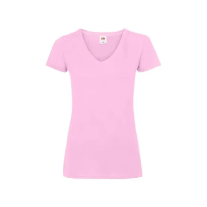 T-shirt da Lavoro Valueweight Ladies con Scollo a V Fruit Of The Loom - 613980