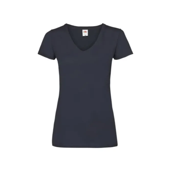 T-shirt da Lavoro Valueweight Ladies con Scollo a V Fruit Of The Loom - 613980