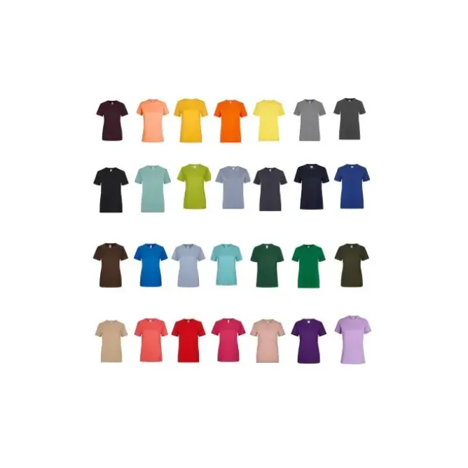 T-shirt Velilla 100% Cotone Palm Woman TS190WC Manica Corta Donna