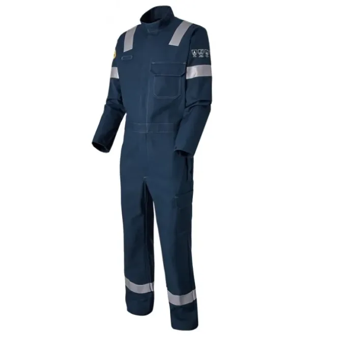 Tuta con ginocchiere da Lavoro Multirischio Alta Visibilità Multitasche Molinel Techprotect TECHCB88BRNAV