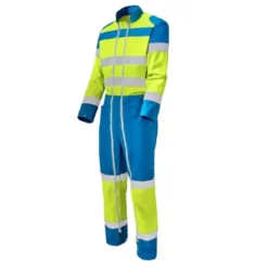 Tuta da Lavoro con doppia cerniera Alta Visibilità Multitasche Molinel Fluopro Quick FLUOQK72ASJ/BU