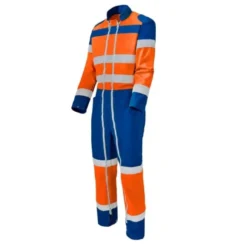 Tuta da Lavoro con doppia cerniera Alta Visibilità Multitasche Molinel Fluopro Quick FLUOQK72ASJ/BU